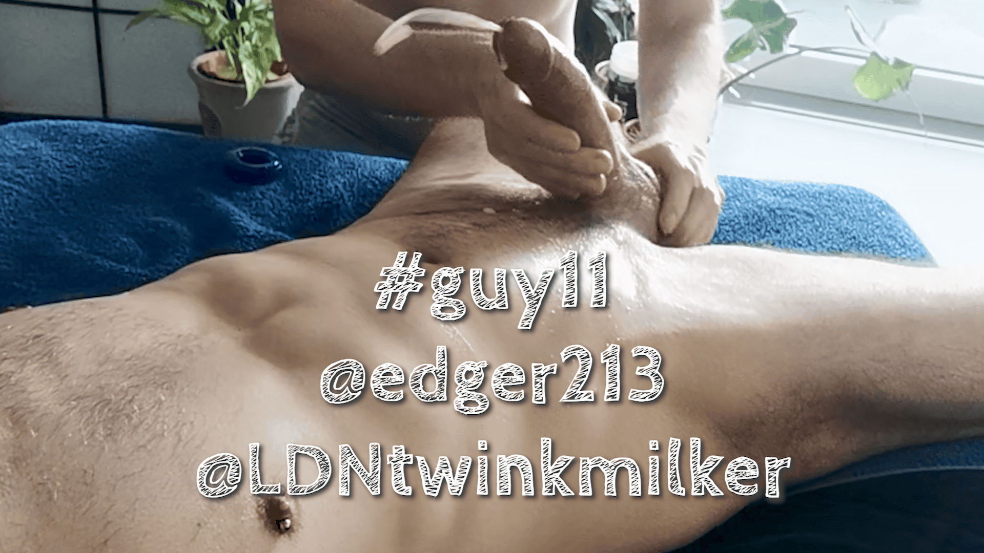 #guy11 tied down, tickled and edged (again)
